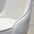 【FL 滿屋生活】FL Ollie奶油白防潑餐椅(防潑水餐椅/實木餐椅/高背餐椅/科技布餐椅/2入一組/設計師款)