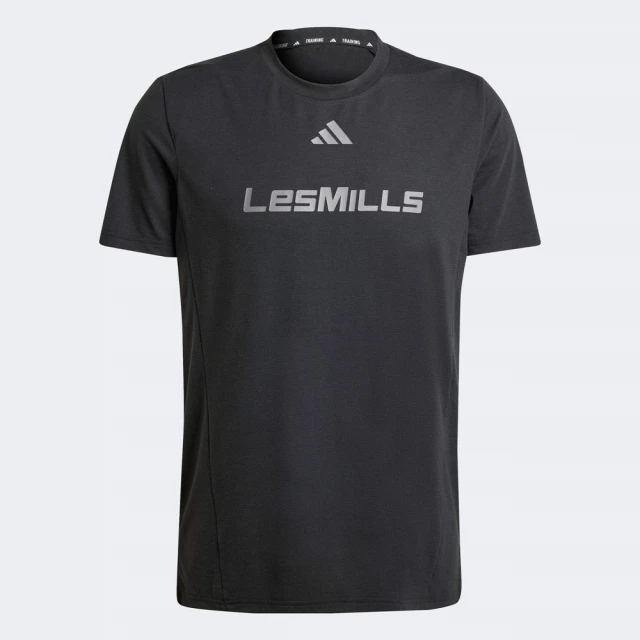 adidas 愛迪達 LES MILLS 短袖上衣(IX7977 男款運動上衣 圓領短T 吸濕排汗 黑)