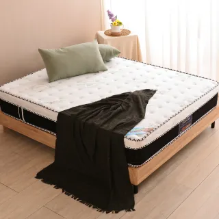 【LooCa】防蹣防蚊4.8雙簧護框硬式獨立筒床墊(雙人5尺)