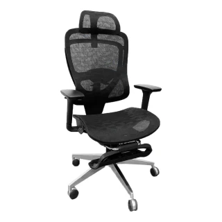 【凱堡】AI高階人體工學全網椅（黑款）(電腦椅/辦公椅/高背椅/主管椅/機能椅)