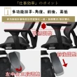 【凱堡】AI高階人體工學全網椅（黑款）(電腦椅/辦公椅/高背椅/主管椅/機能椅)