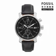 【FOSSIL 官方旗艦館】Rhett系列 文青三眼指針手錶 皮革錶帶 42MM(多色可選)