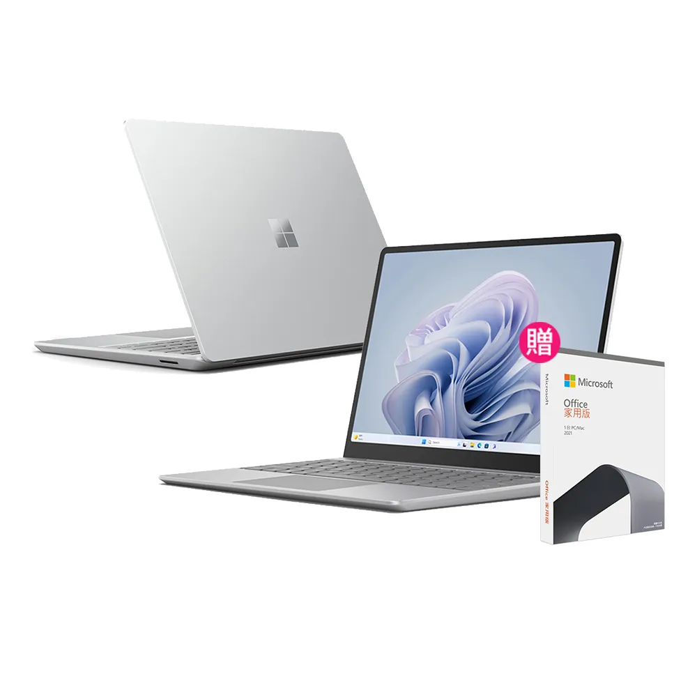 【Microsoft 微軟】Office 2021★12.4吋i5輕薄觸控筆電-白金(Surface Laptop Go3/i5-1235U/8G/256GB/W11)
