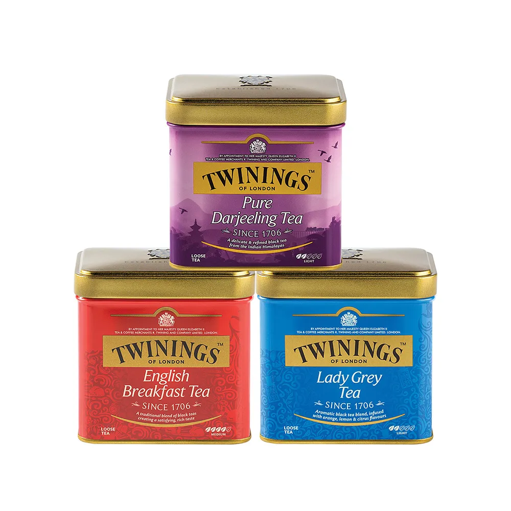 即期品【Twinings 唐寧茶】散裝茶葉 100gx1罐(仕女伯爵：效期至2025/1)