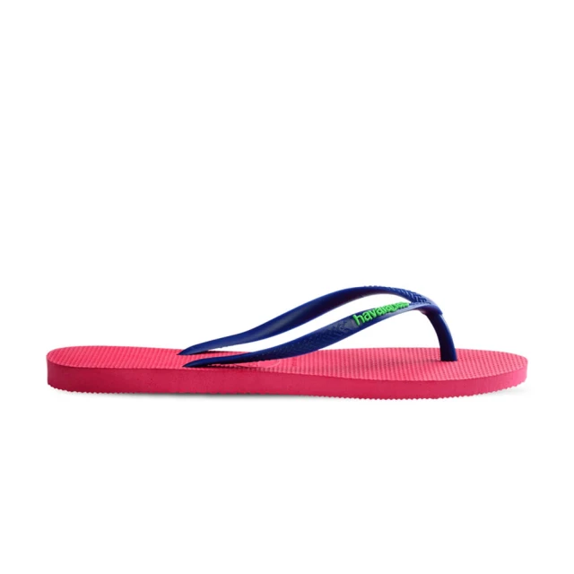 havaianas 哈瓦仕havaianas 哈瓦仕 Slim Logo Pop Up 女鞋 桃藍色 哈瓦仕 跳色 夾腳拖 拖鞋4119787-1768W