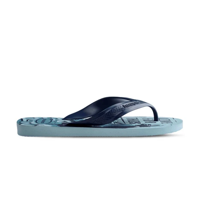 havaianas 哈瓦仕havaianas 哈瓦仕 Top Max Street 男鞋 藍色 拖鞋 夾腳拖 塗鴉 寬帶 拖鞋 4140284-2404M