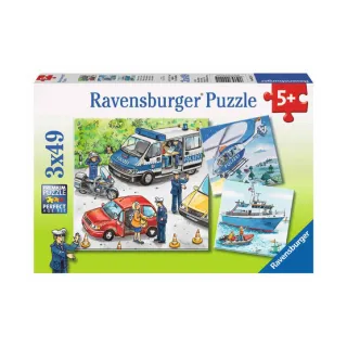 【Ravensburger】維寶拼圖 警察指揮 3*49片