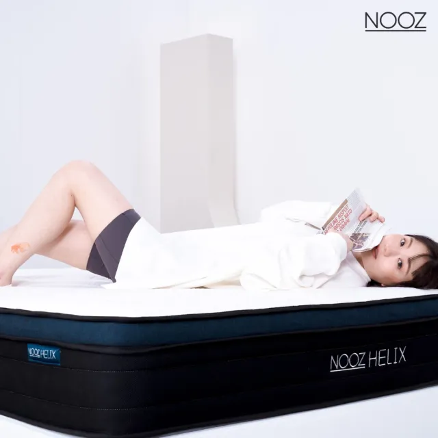 【Lunio】NoozHelix雙人特大6X7尺乳膠獨立筒床墊(英國工藝五星級飯店躺感 專為台灣人所打造 平價高CP值)