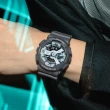 【CASIO 卡西歐】G-SHOCK 黑暗空間 散發光芒 酷炫設計雙顯錶款 灰 GA-110HD-8A_51.2mm