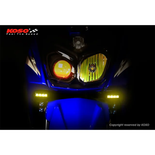 【KOSO】BWS R 125 前LED燈組(前方向燈 方向指示燈 車燈 / 燻黑殼 / 黃光)