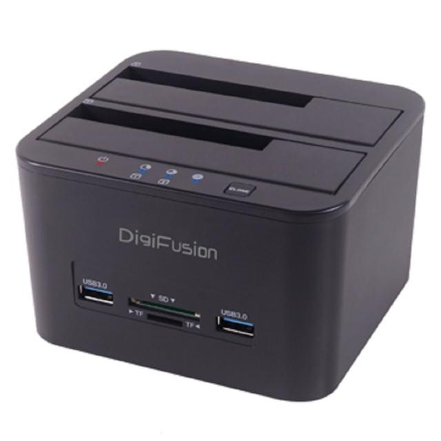 【伽利略】USB3.2 5G 2.5/3.5吋雙SATA SSD多功能硬碟拷貝機(CRU-015)