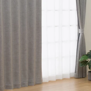 【NITORI 宜得利家居】遮光2級 隔熱 窗簾兩件組 PK021 GY 100×200×2(窗簾 遮光 隔熱)