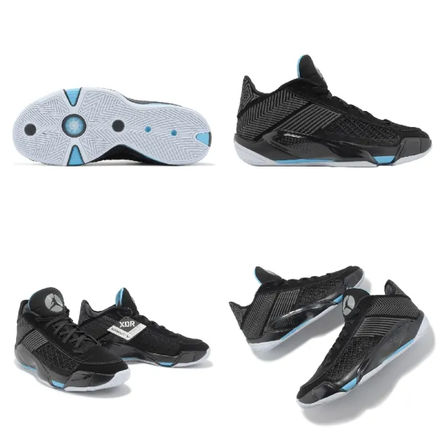 NIKE 耐吉】籃球鞋Air Jordan XXXVIII Low PF 男鞋黑藍Gamma Blue 38代 