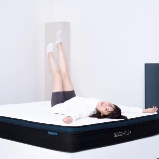 【Lunio】NoozHelix標準雙人5尺乳膠獨立筒床+枕(英國工藝五星級飯店躺感 專為台灣人所打造 平價高CP值)