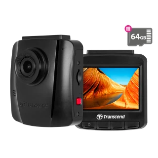 【Transcend 創見】DrivePro 110 高感光+大光圈廣角行車記錄器 行車紀錄器-附64GB記憶卡(TS-DP110M-64G)