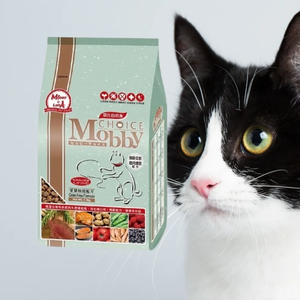 【Mobby 莫比】無穀愛貓配方鹿肉鮭魚 3kg(貓飼料)