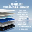 【Lunio】Gen3Pro石墨烯雙人6尺乳膠床＋枕(6段人體釋壓透氣 防蟎又吸震壓 涼)