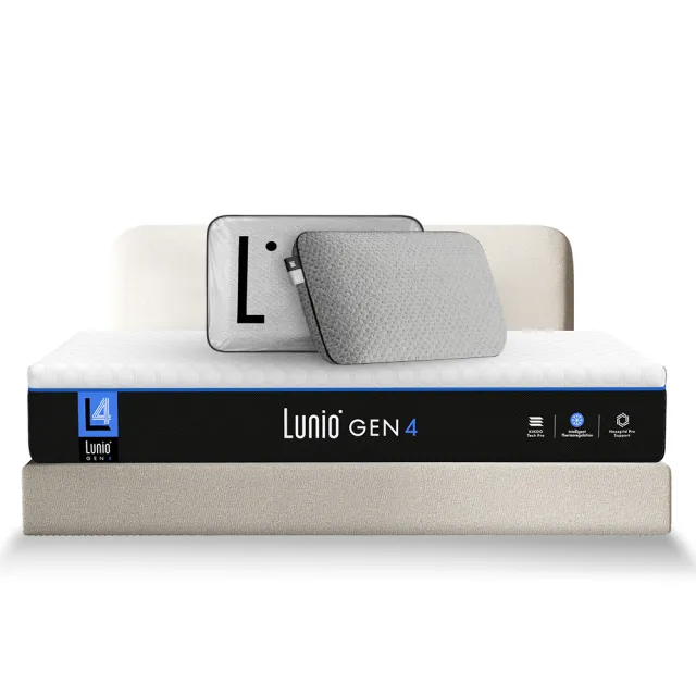 【Lunio】Gen3Pro石墨烯雙人6X7尺乳膠床＋枕(6段人體釋壓透氣 防蟎又吸震壓 涼)