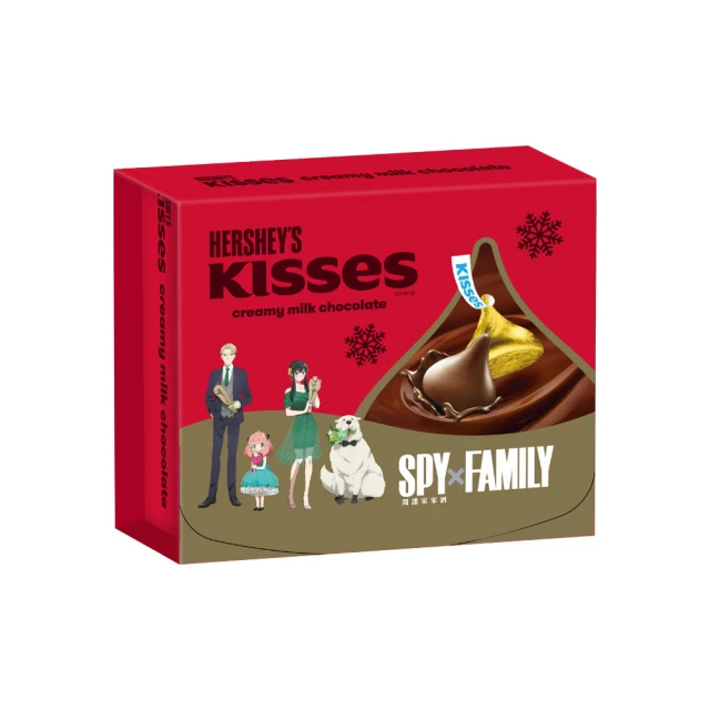 【Hersheys 好時】Kisses牛奶巧克力禮盒(間諜家家酒聯名款 76.5g/盒)