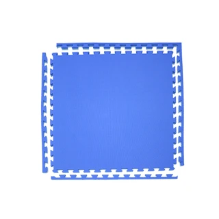 【特力屋】加厚雙色安全運動地墊-96*96*2cm-寶藍/淺藍含邊條