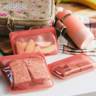 【美國Stasher】白金矽膠密封袋/食物袋-方形(多色可選)