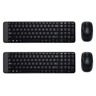 【Logitech 羅技】兩入組 MK220 無線鍵盤滑鼠組