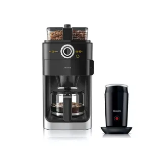 【Philips 飛利浦】2+全自動美式研磨咖啡機(HD7762)+原廠奶泡機