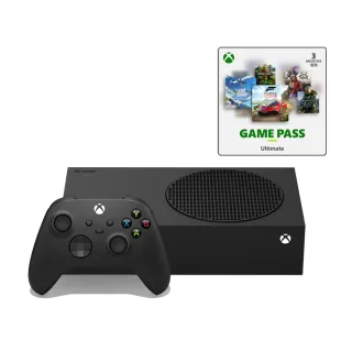 【Microsoft 微軟】Xbox Series S - 1TB 遊戲主機《碳黑版 Game Pass Ultimate》入門超值組