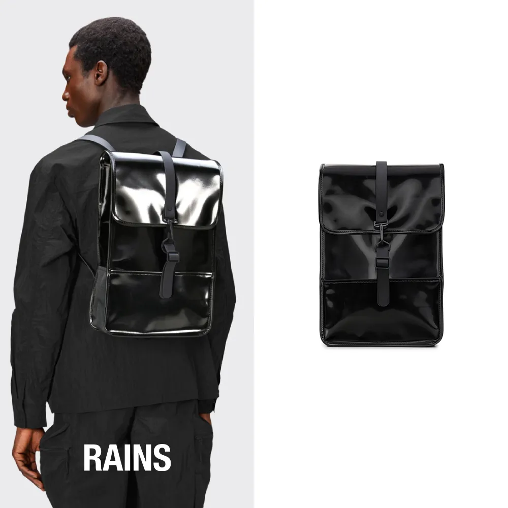 【RAINS官方直營】Backpack Mini 經典防水小型雙肩背長型背包(人氣熱賣配色)