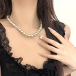 【MISS KOREA】灰色項鍊 珍珠項鍊/韓國設計經典輕奢百搭灰色珍珠項鍊(5款任選)