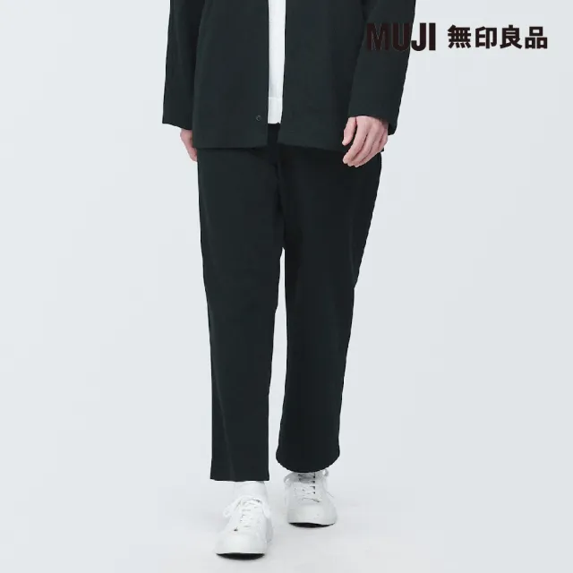 【MUJI 無印良品】MUJI Labo不易燃直筒褲(黑色)