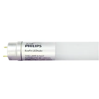 【Philips 飛利浦】20入組 單邊入電 T8 LED燈管 Ecofit易省 玻璃燈管(4尺 4000K自然光)