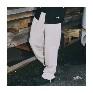 【Dickies】日本支線-城市工裝系列－男款奶酒白純棉雙膝設計可調節式褲口舒適長褲｜DK012673K11