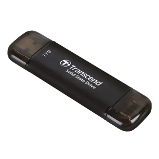 【Transcend 創見】ESD310C 1TB USB3.2 雙介面固態行動碟-太空黑(TS1TESD310C)
