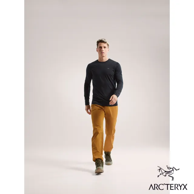 【Arcteryx 始祖鳥官方直營】男 Ionia 長袖羊毛T恤(黑)