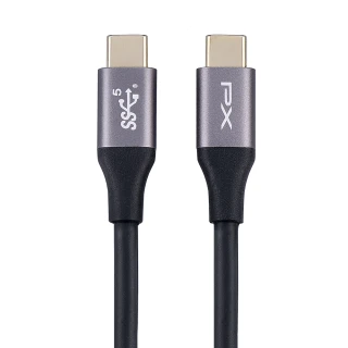 【PX 大通】UCC3-2B USB 3.1 GEN1 C to C 超高速充電傳輸線(影音+數據+充電3合1)