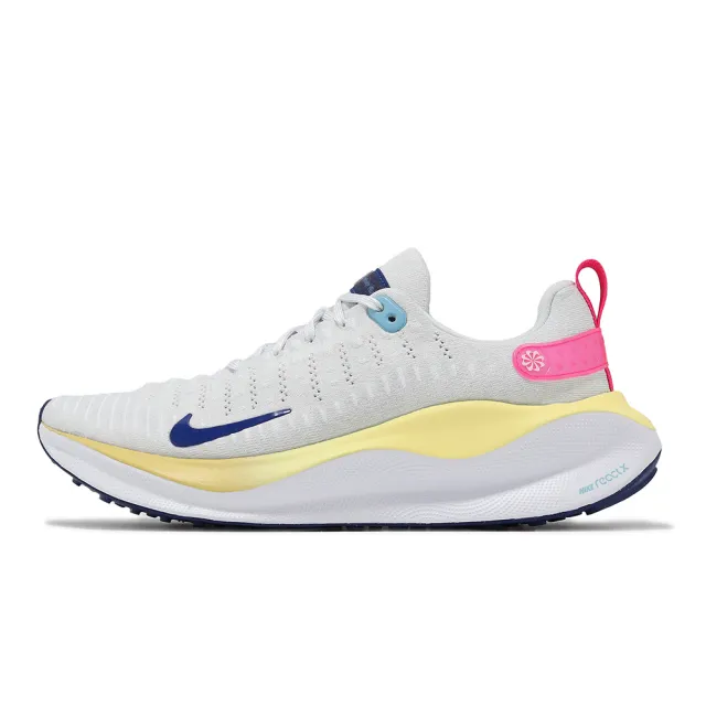 【NIKE 耐吉】慢跑鞋 ReactX Infinity Run 4 男鞋 灰 粉 支撐 透氣 緩震 路跑 運動鞋(DR2665-009)