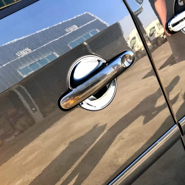 【IDFR】VW 福斯 CADDY 2004-2015 鍍鉻銀 車門防刮內襯 門碗保護貼片 4門車型(CADDY 車身改裝)