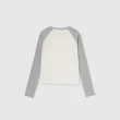 【GAP】女裝 Logo印花圓領長袖T恤-白色(888456)