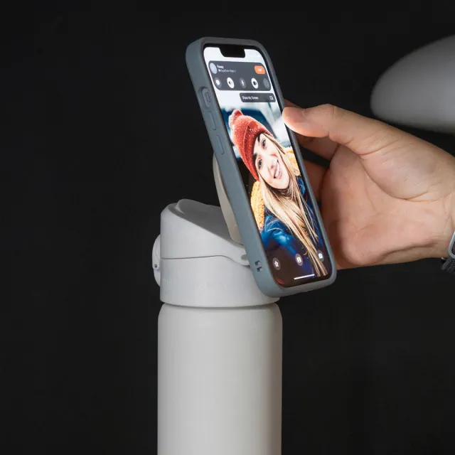 【RHINOSHIELD 犀牛盾】AquaStand磁吸水壺不鏽鋼保溫杯 700ml MagSafe兼容手機支架水壺(Abei系列)