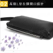 【BAGGLY&CO】費朗頭層牛皮三層多夾手機包(藕色/米白/棕色/黑色)