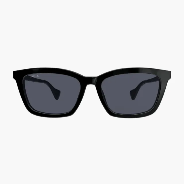 【GUCCI 古馳】方形膠框太陽眼鏡(GG1596SK-001 GG LOGO系列)