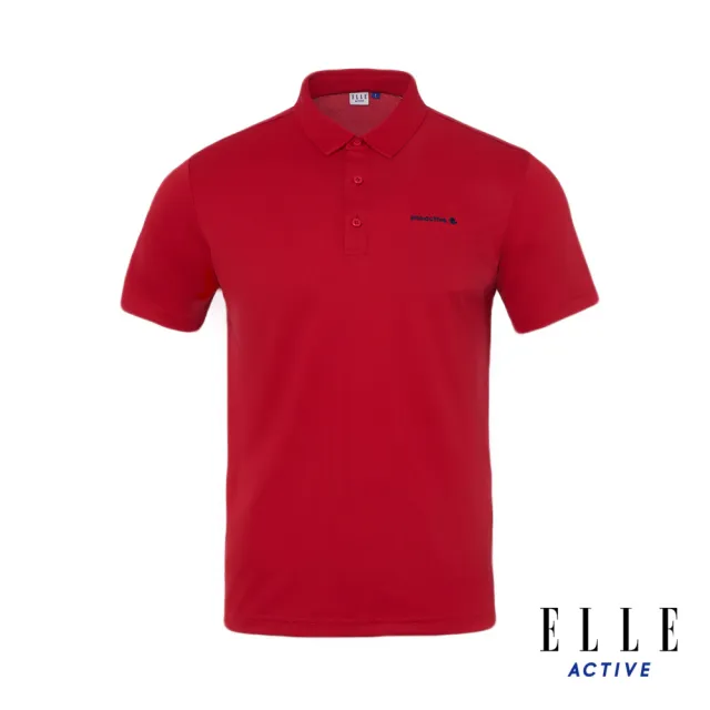 【ELLE ACTIVE】男款 法式經典短袖POLO衫-紅色(EA24M2M1101#75)