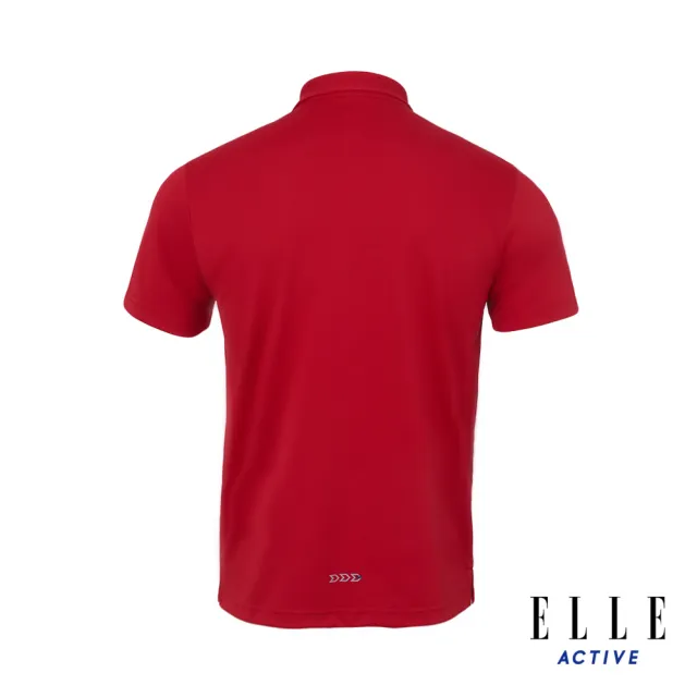 【ELLE ACTIVE】男款 法式經典短袖POLO衫-紅色(EA24M2M1101-75)