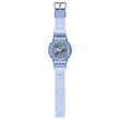 【CASIO 卡西歐】G-SHOCK 未來科幻 虛擬世界雙顯錶款 半透明藍 GMA-S110VW-6A_45.9mm