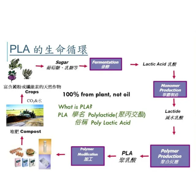 【克林CLEAN】PLA生物可分解環保吸管 斜口裸包8mmx210mm30入/三包組(玉米澱粉 無塑吸管 生物可分解)