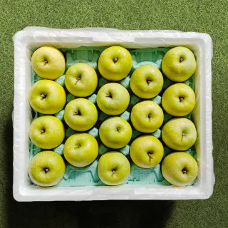 【果樹寶石】日本青森王林蘋果中果36顆x1盒（10KG±10%/盒）（270G±5%/顆）(細膩多汁、高甜近乎零酸)