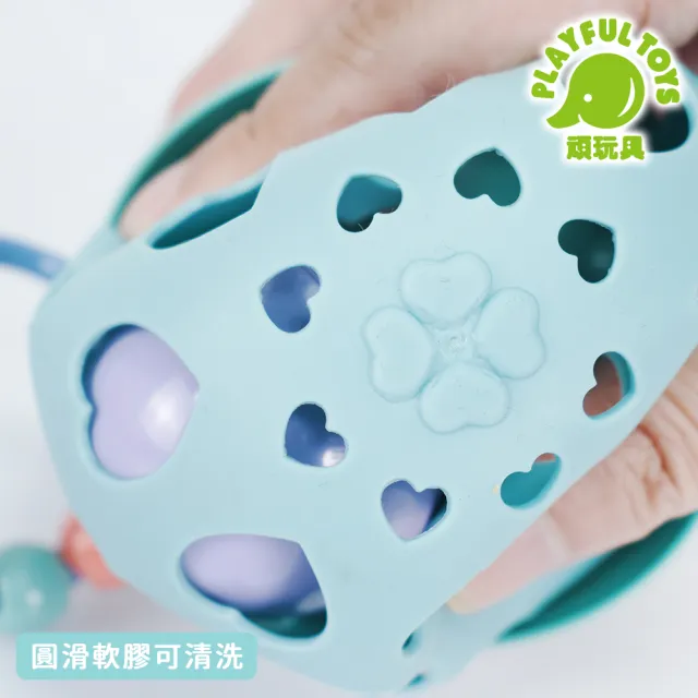 【Playful Toys 頑玩具】軟膠搖鈴禮盒組(聲光感統 寶寶安撫 彌月禮物 嬰兒玩具)