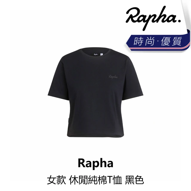 RaphaRapha 女款 休閒純棉T恤 黑色(B6RP-AQU-WHXXXW)