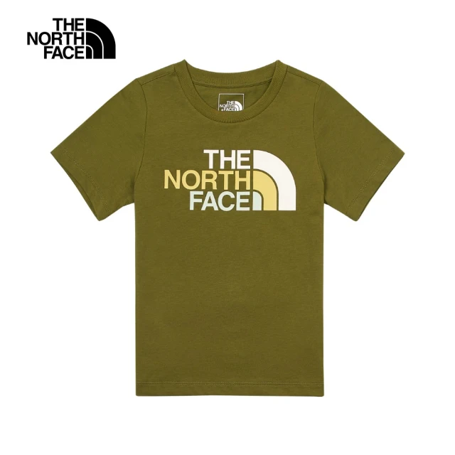 The North Face 北面兒童黑色純棉品牌LOGO印